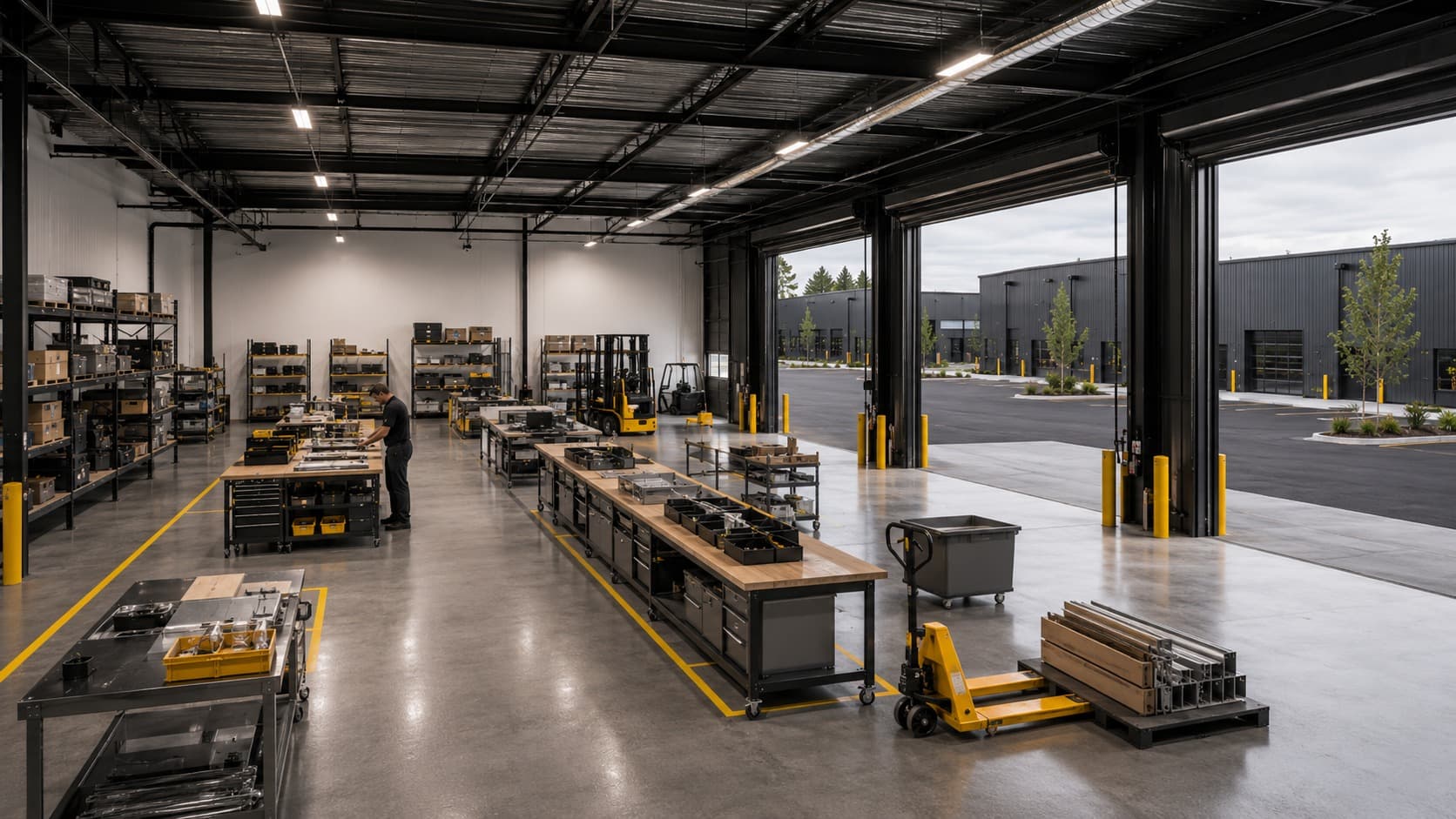 Light manufacturing flex-space concept